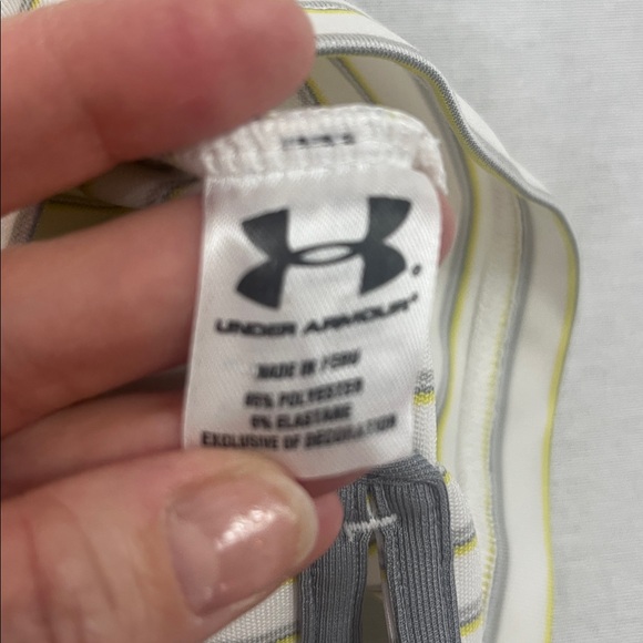 Men's Under Armour Loose Heat Gear Sz XL Polo Shirt Short Sleeve Striped - Picture 13 of 14